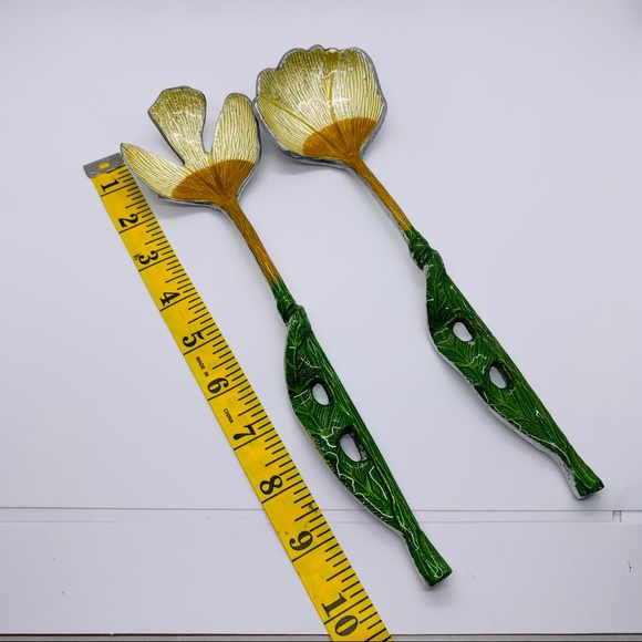 NWT Floral Themed Salad Serving Set - Picture 6 of 6